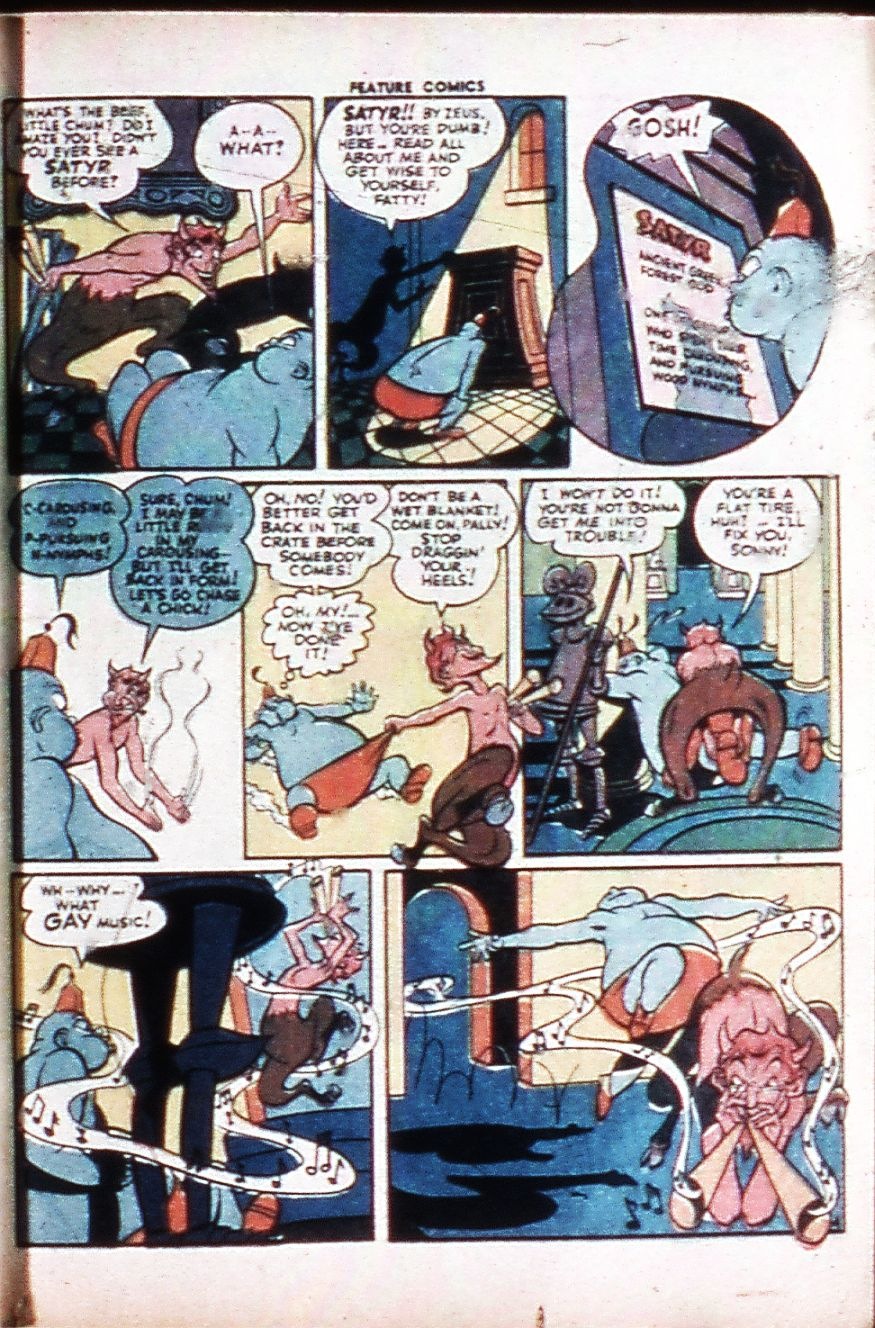 [Cartoon satyr Pan in vinatge comic book_Feature Comics 76_4[5].jpg]