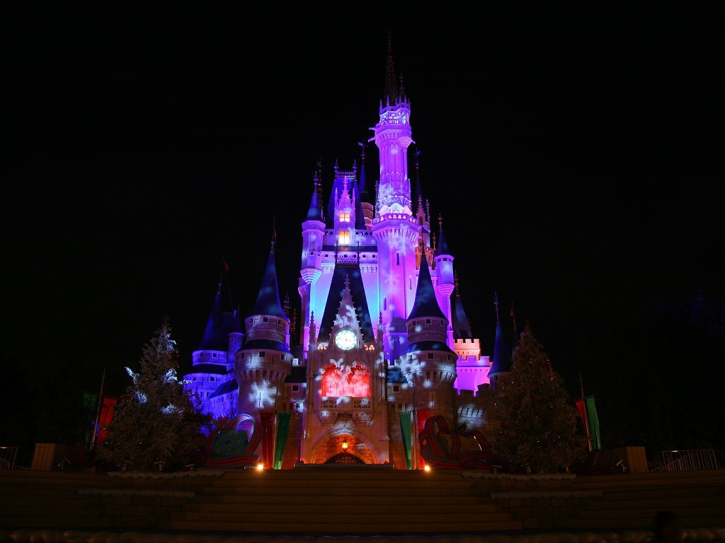 [Christmas at Disney_ Disney castle 1024x768  desktop widescreen wallpaper[8].jpg]
