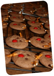 Making Reindeer Cookies