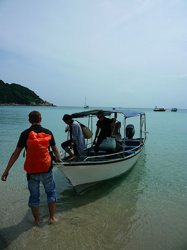 Ankunft am Long Beach auf Pulau Perhentian Kecil Ankunft am Long Beach auf Pulau Perhentian Kecil