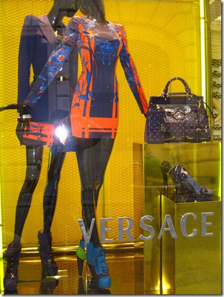 Versace shop window Versace shop window