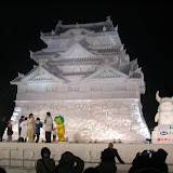 Japan's Hikone Castle - More information is at http://www.snowfes.com/english/place/oodori/index06-10.html