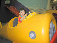 Kai playing in the Philadelphia airport before our flight
