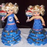 Democratic dolls with Obama candies, by Teana Allen