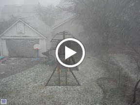 A sudden hailstorm - 15 minutes before this it was sunny and 73 degrees A sudden hailstorm - 15 minutes before this it was sunny and 73 degrees