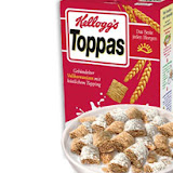 Toppas cereal is available in Germany and certain other European countries Toppas cereal is available in Germany and certain other European countries