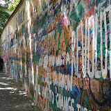 The Lennon Wall - when John Lennon died, this wall became covered with graffiti celebrating his life. Day after day the communist police would paint it over, but each night it would be covered with graffiti again.