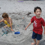 Making a sand fortress Making a sand fortress