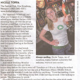 My sister just won the best female bartender award, from the Newport Mercury My sister just won the best female bartender award, from the Newport Mercury
