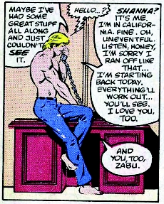'I'm just hanging out with Iron Man. What? No, not the club, I'm with the superhero. I know. Look, I told you I wouldn't go back there!'