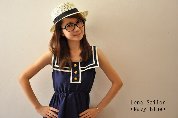 Navy Blue Lena Sailor