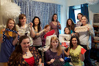 The group posed for a photo near the end of the party. Creative overload! The group posed for a photo near the end of the party. Creative overload!