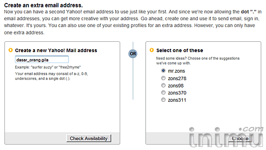 Yahoo! extra email 02