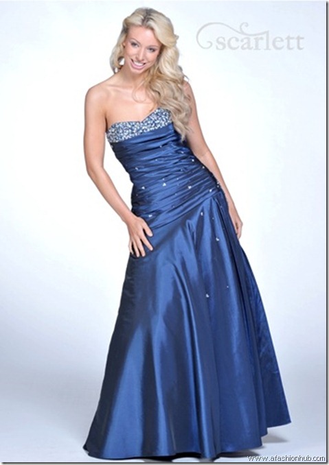 Chantal, also in Silver and Blueberry-Prom dress and ballgown