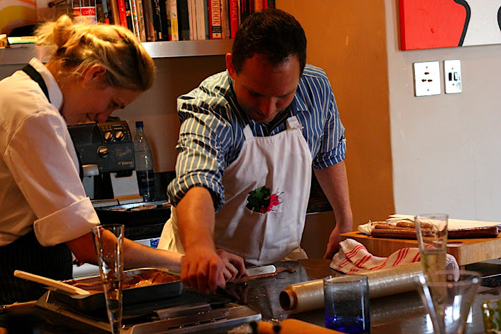 Its difficult for men, and some women, to focus on the cooking when Annemarie is in the room.