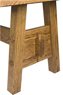 Geneva Table in Rustic Oak