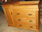 Hudson Changing Table, Oak Hardwood, Medium Finish