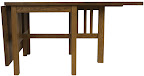 70 x 42 Gateleg Mission Table Shown in Medium Oak