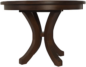 36 Diameter Montrose Dining Table in Mahogany Oak
