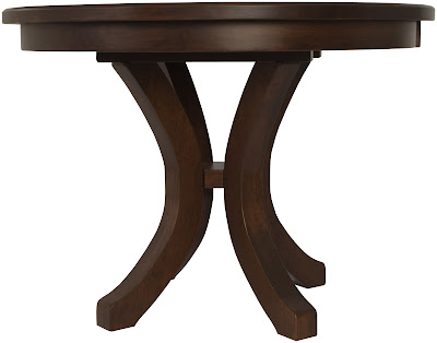 36 Diameter Montrose Dining Table in Mahogany Oak