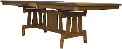 70 x 46 Shenzen Dining Table, Oak Hardwood, Medium Finish