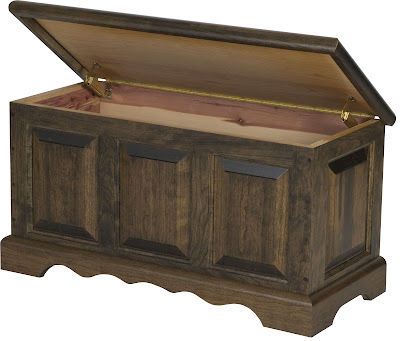 Hope Chest Shown in Mahogany Oak