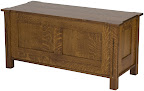 Sacramento Cedar Chest Shown in Mahogany Quarter Sawn Oak