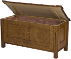 Sacramento Cedar Chest Shown in Mahogany Quarter Sawn Oak