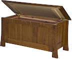 Seville Cedar Chest Shown in Mahogany Quarter Sawn Oak