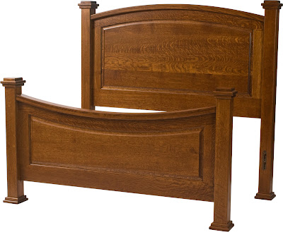 Concord Narrow Bed, Lexington Quarter Sawn Oak