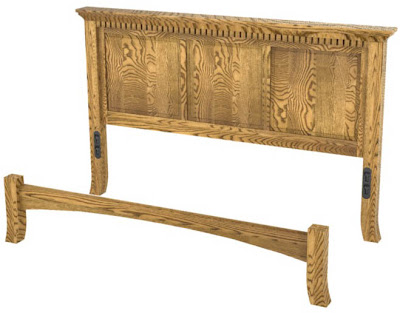 Lisbon Platform Bed in Simulated Mahogany Oak