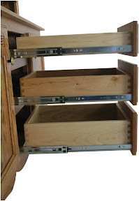 Farmhouse China Cabinet in Medium Oak