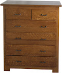 Teton Dresser, Quarter Sawn Oak Hardwood, Rustic Finish