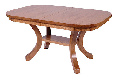 60 x 42 Montrose Dining Table, Oak Hardwood, Medium Finish
