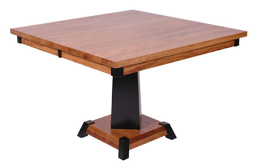 36" x 36" Turin Table in Midnight and Medium Oak