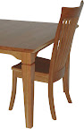 60 x 42 Harvest Dining Table, Cherry Hardwood, Natural Finish