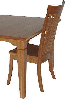 60 x 42 Harvest Dining Table, Cherry Hardwood, Natural Finish