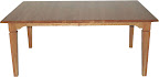 60 x 42 Harvest Dining Table, Cherry Hardwood, Natural Finish