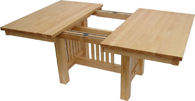 60 x 42 Mission Dining Table, Maple Hardwood, Natural Finish
