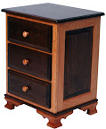 Prairie Nightstand, Cherry and Walnut Hardwood, Natural Finish