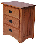 Mission Nightstand, Oak Hardwood, Medium Finish