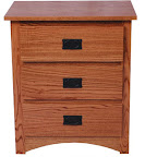 Mission Nightstand, Oak Hardwood, Medium Finish