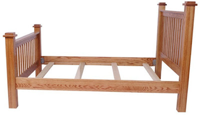 Prairie Bed, Oak Hardwood, Medium Oak