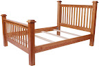 Prairie Bed, Oak Hardwood, Medium Oak