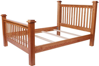 Prairie Bed, Oak Hardwood, Medium Oak