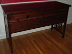 Mission Sideboard, Walnut Hardwood, Natural Finish