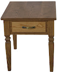 Dover End Table, Oak Hardwood, Medium Finish