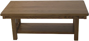 Mission Console Table, Oak Hardwood, Medium Finish