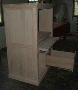 Computer Armoire Desk, Oak Hardwood, Still Under Construction