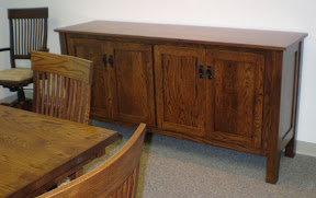  Viroqua Credenza, Oak Hardwood, Lexington Finish
